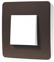 Schneider Electric, Unica Studio Color, Цвет: Шоколад/Белый