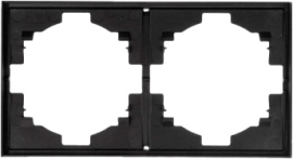 Рамка Strong
Miele Strong,  2 поста,   цвет - антрацит,  горизонтальная,  пластмасса,  KR-78-0752-5,  Kranz
 - PULSAL.RU