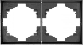 Рамка Strong
Miele Strong,  2 поста,   цвет - графит,  горизонтальная,  пластмасса,  KR-78-0752-6,  Kranz
 - PULSAL.RU